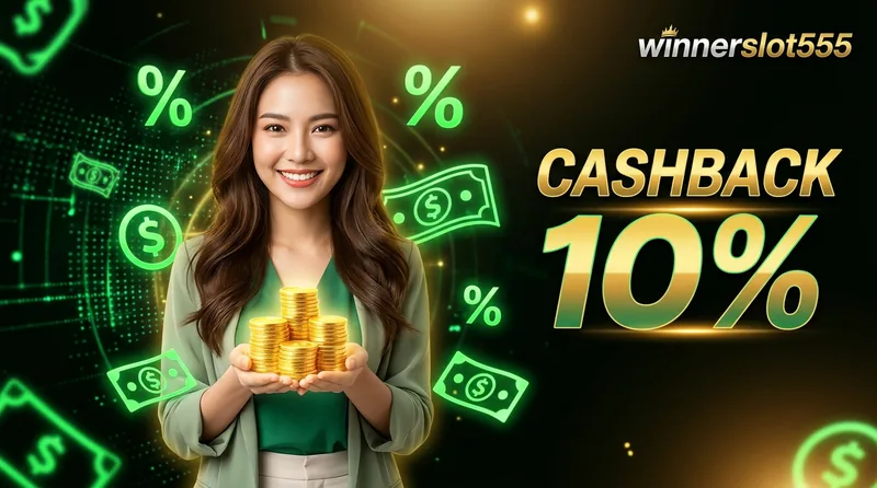 winnerslot555 cashback 10% ทุกวัน คืนเงินให้สมาชิก